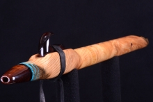 Ponderosa Pine Burl Native American Flute, Medicine Man, Mid G-4, #H29H